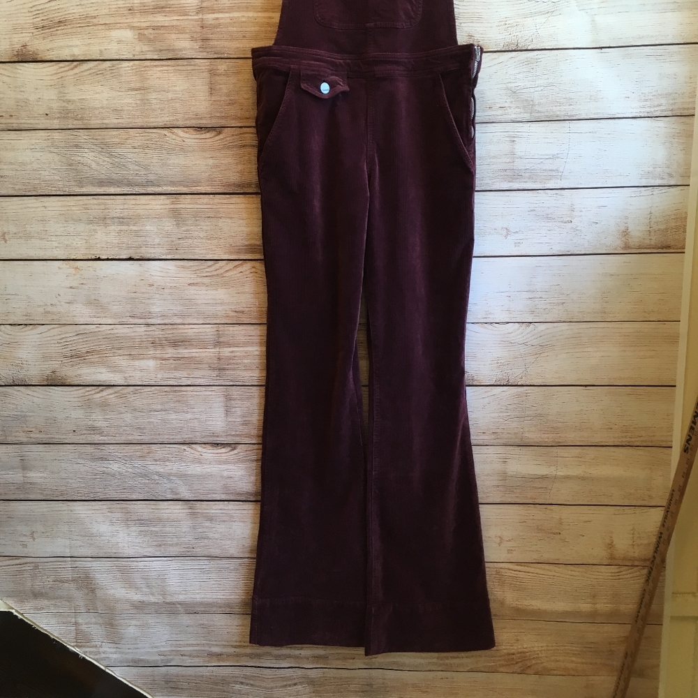 DEAR JOHN CORDUROY OVERALLS IN MULBERRY - Picture 3 of 13